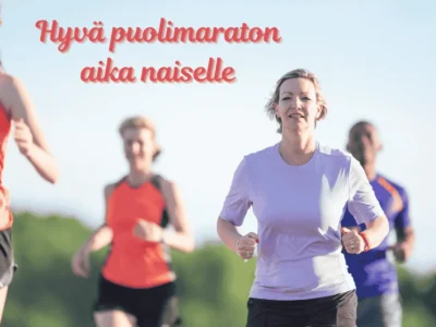 Hyvä puolimaraton aika naiselle