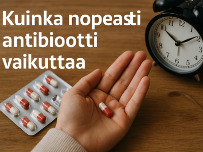 Kuinka nopeasti antibiootti vaikuttaa