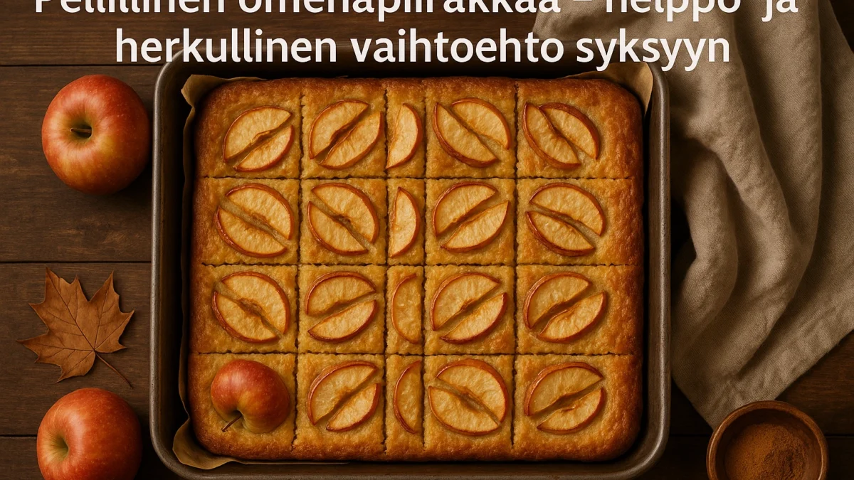 pellillinen omenapiirakkaa helppo